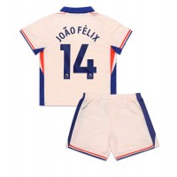 Camisa de time de futebol Chelsea Joao Felix #14 Replicas 2º Equipamento Infantil 2024-25 Manga Curta (+ Calças curtas)